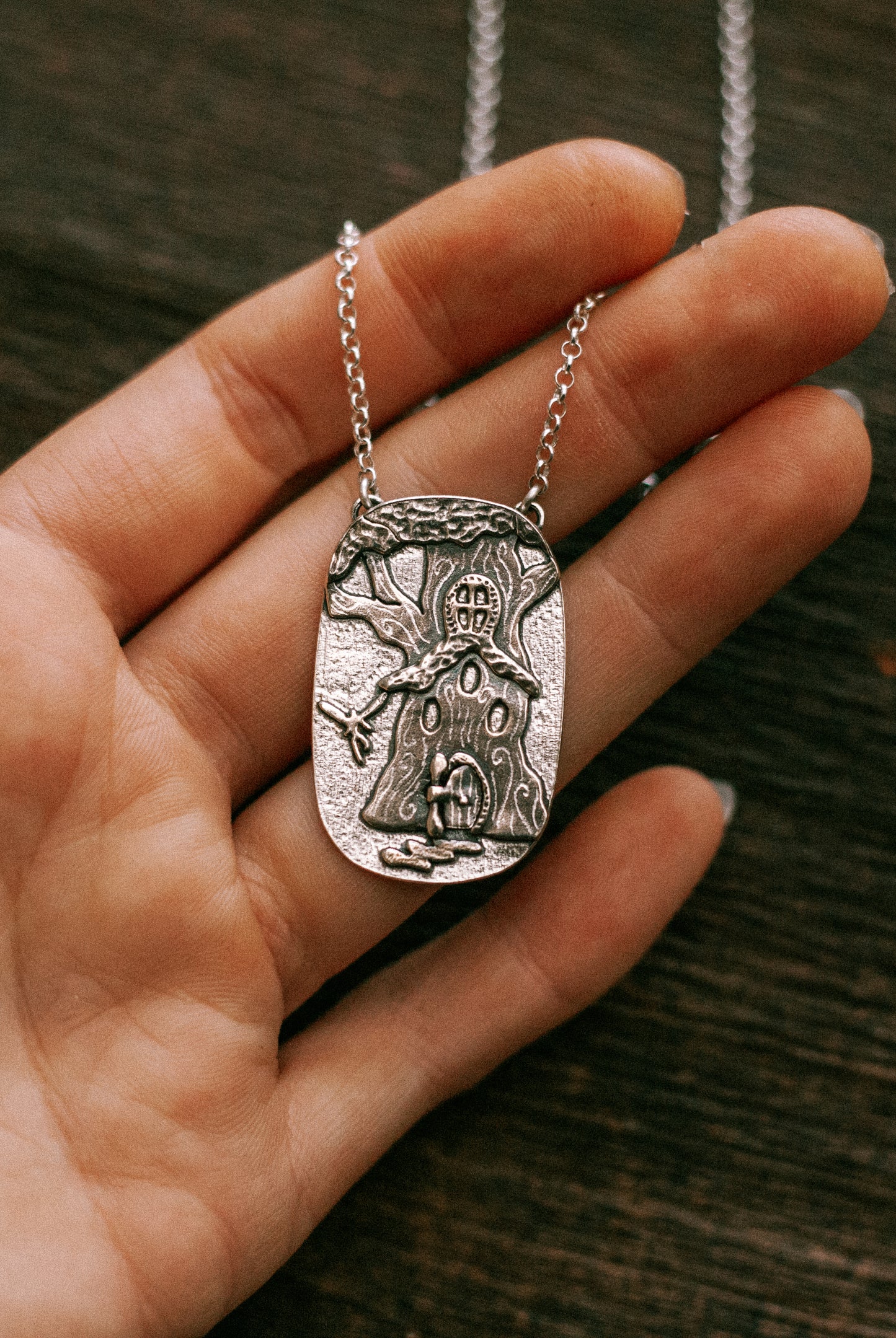 tree hollow pendant