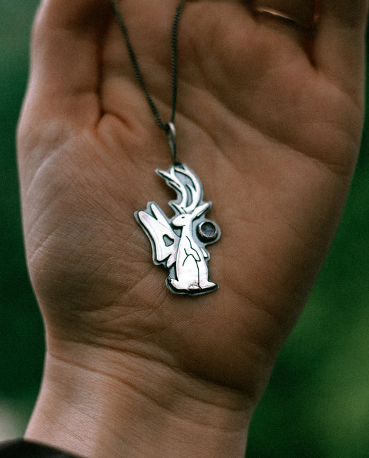 jackalope necklace