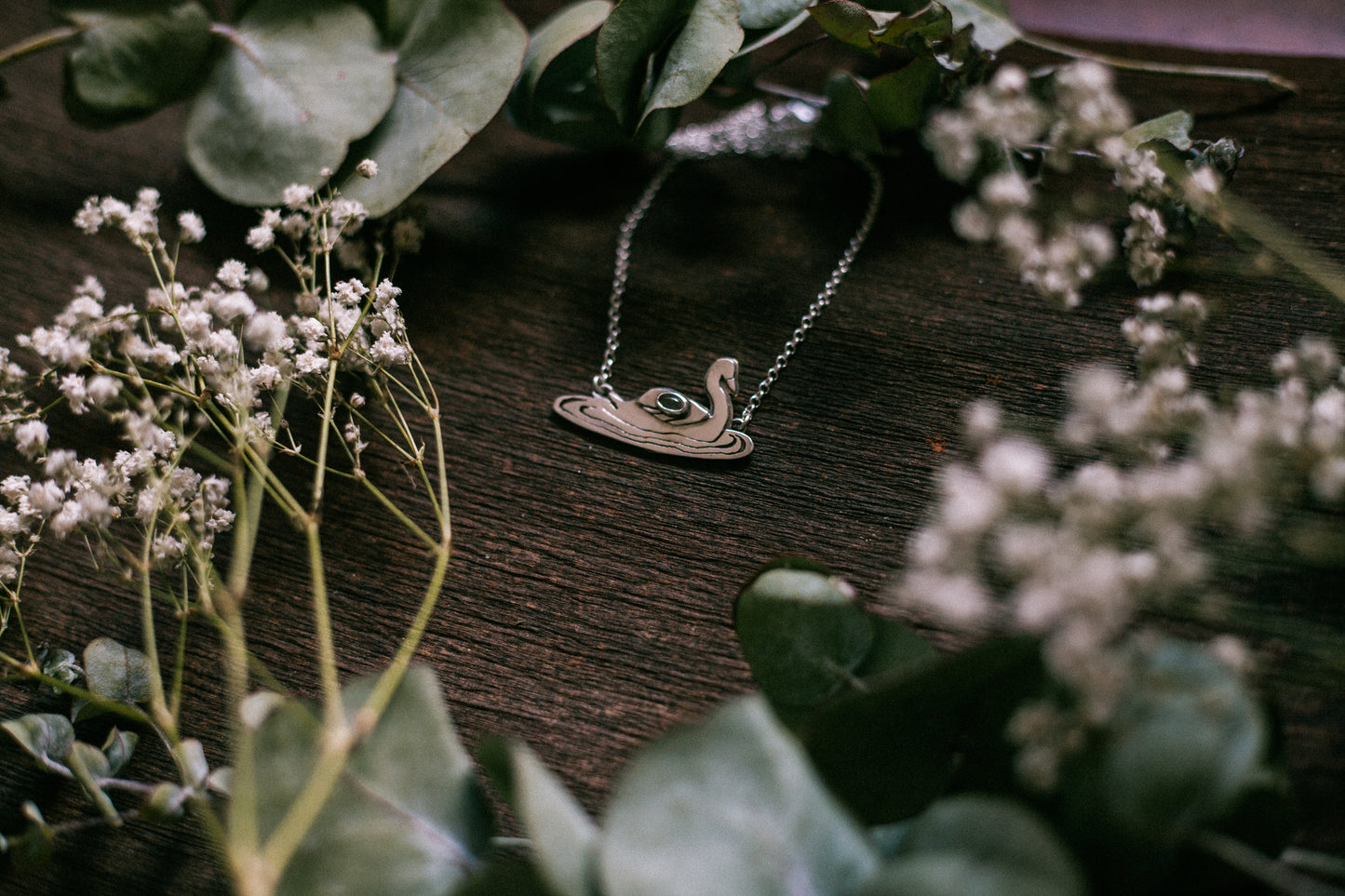 Wading Swan Necklace