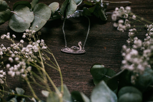 Wading Swan Necklace