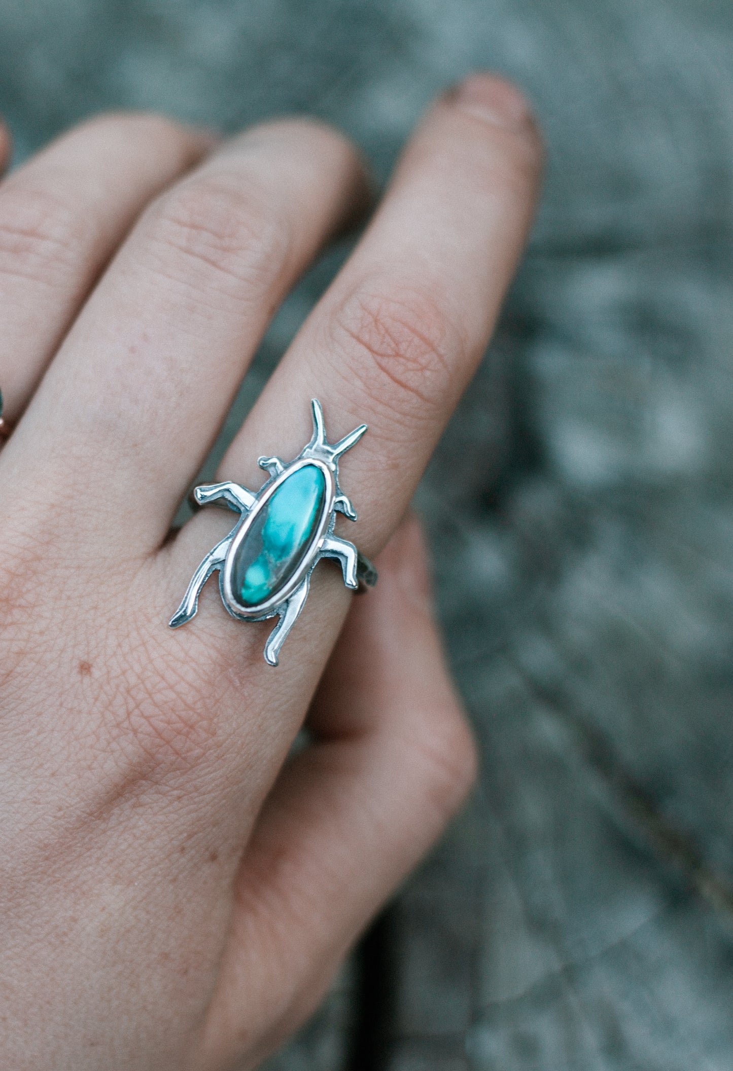 turquoise cricket - ring