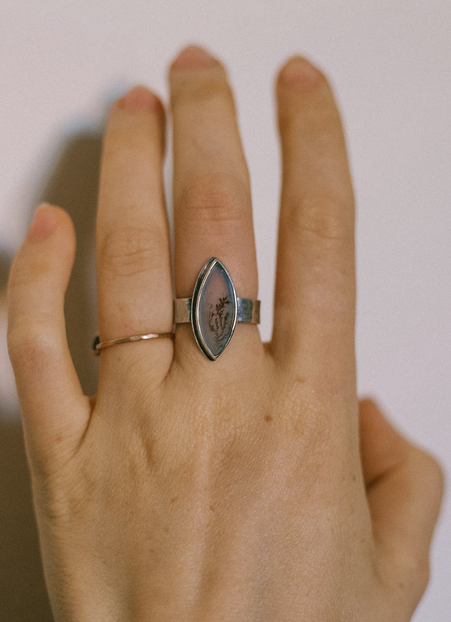 dendritic agate ring