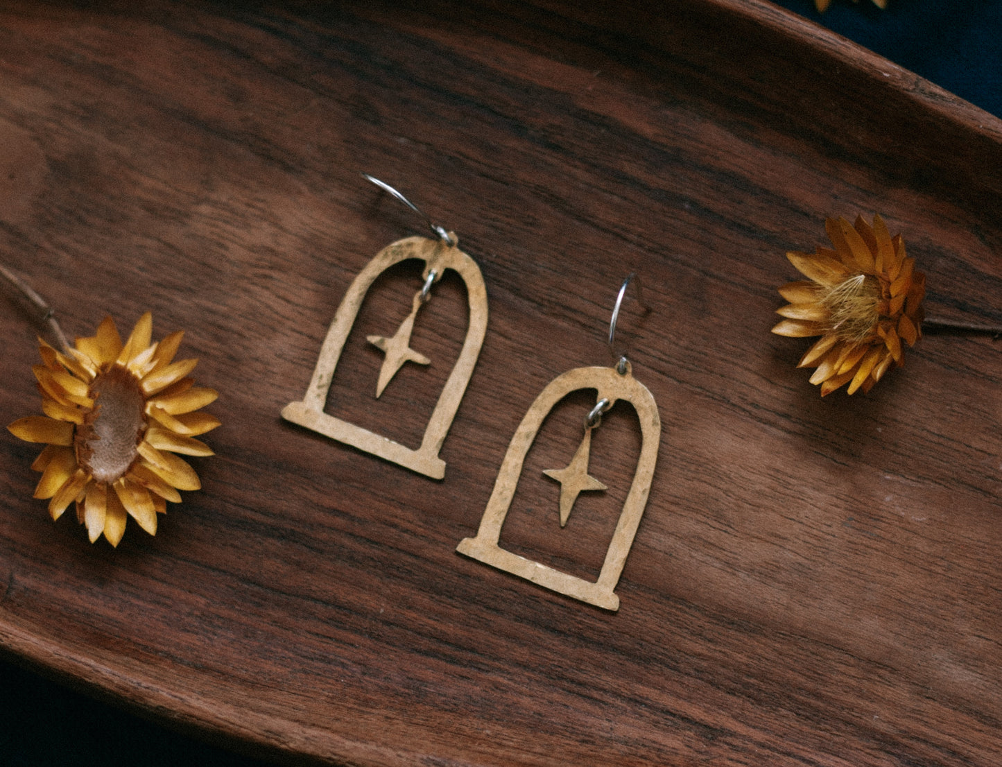 starry portal earrings