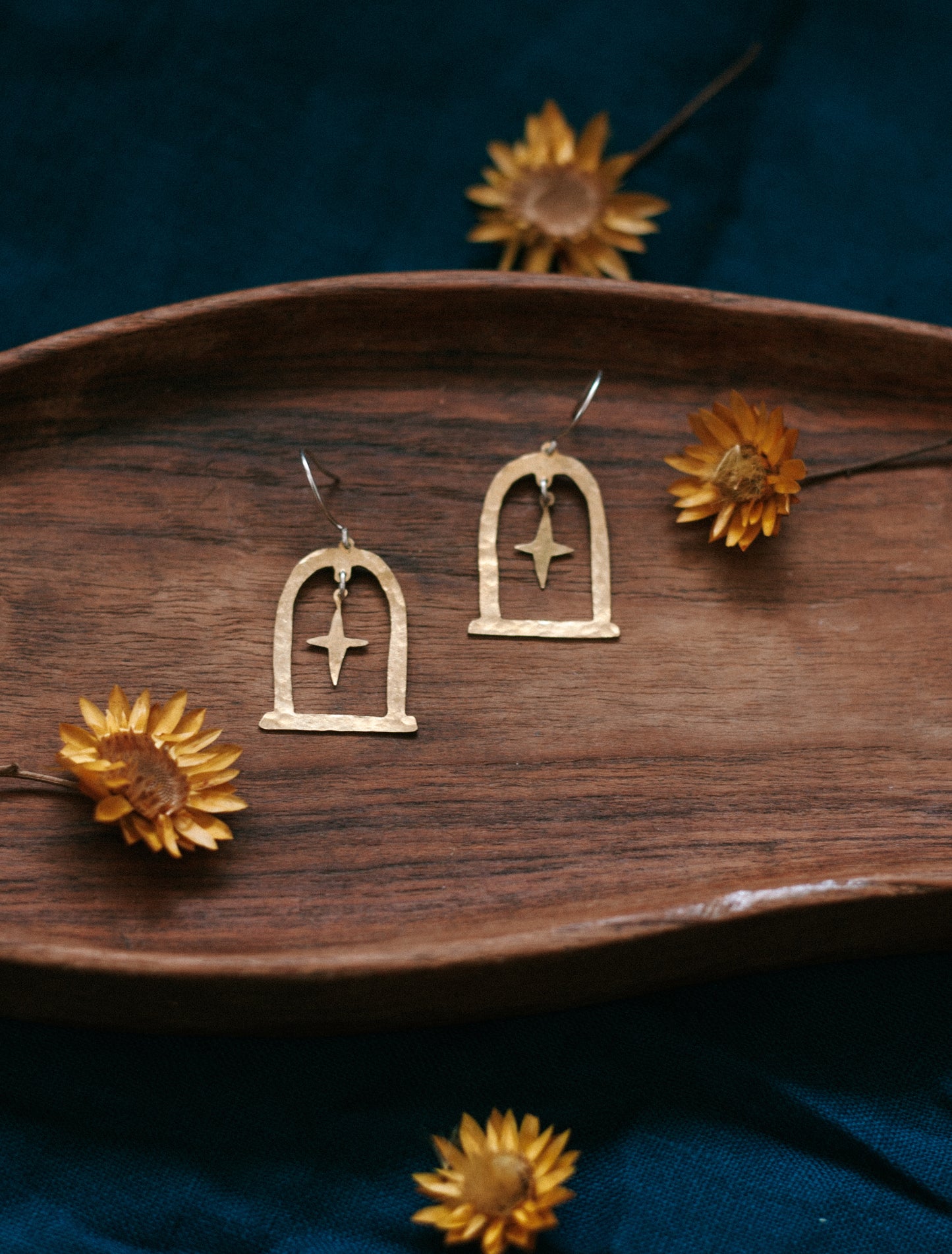 starry portal earrings