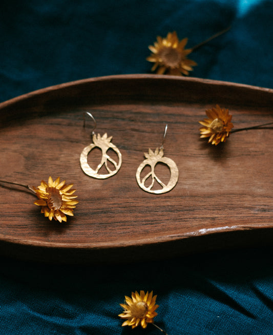 pomegranate earrings