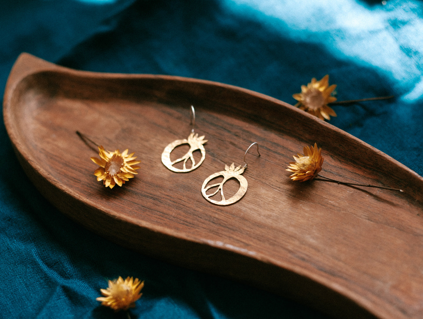 pomegranate earrings